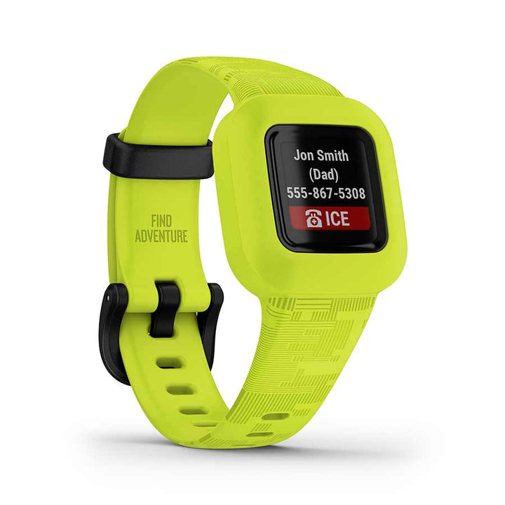 Garmin, vivofit jr. 3, Watch, Watch Color: Green, Wristband: Green - Silicone