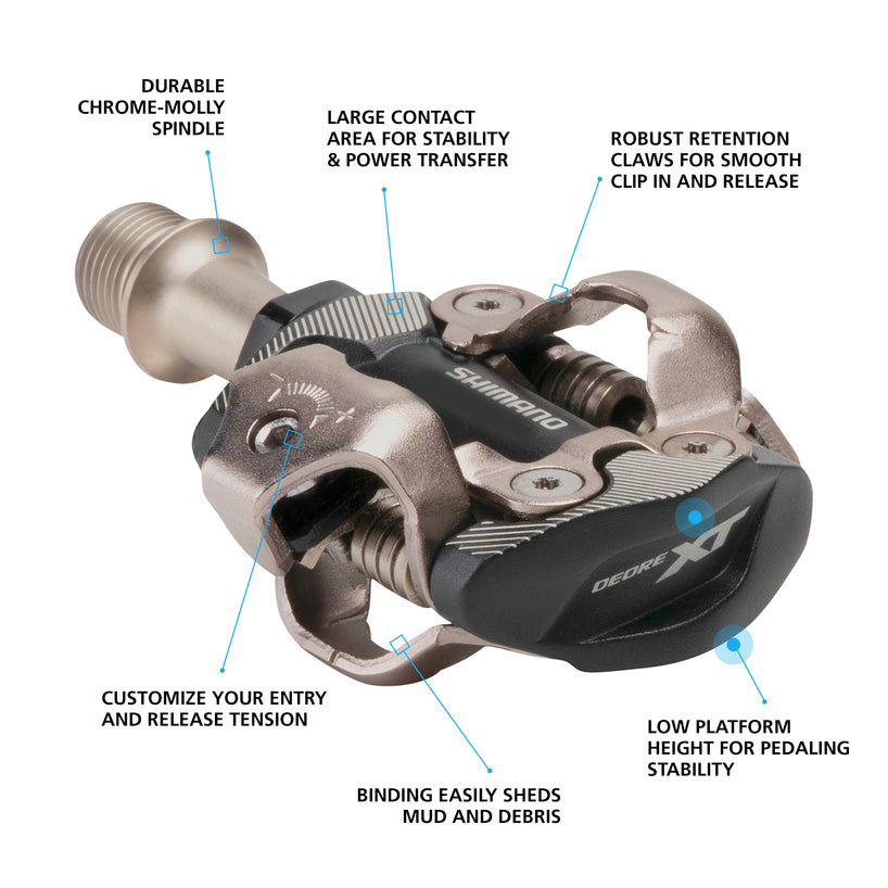 Shimano PD-M8100 SPD Pedals - Shimano -3ride.com