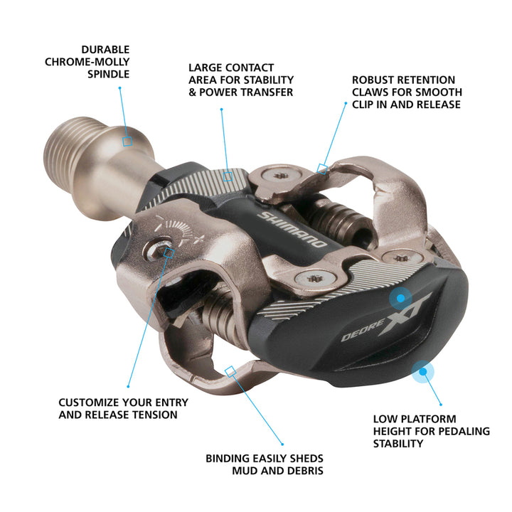 Shimano PD-M8100 SPD Pedals - Shimano -3ride.com