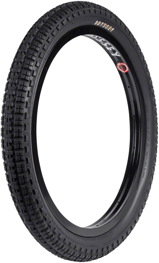 Odyssey Aitken Knobby Reifen – 20 Zoll, 2.35 Breite, Schwarz, Für BMX/Dirt (90 PSI)