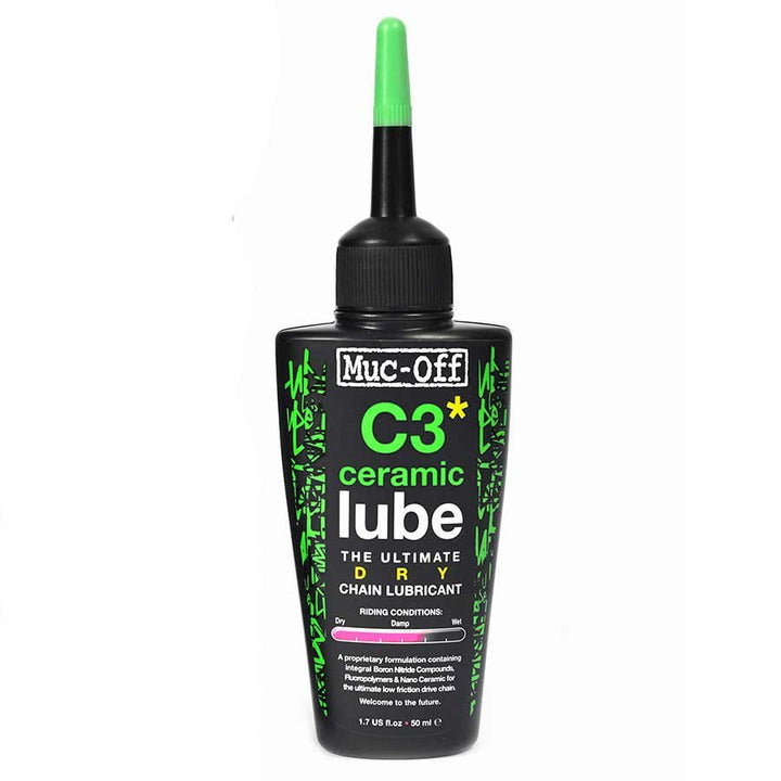 Muc-Off C3 Dry Ceramic Chain Lubricant (with UV Torch) - Muc-Off -3ride.com