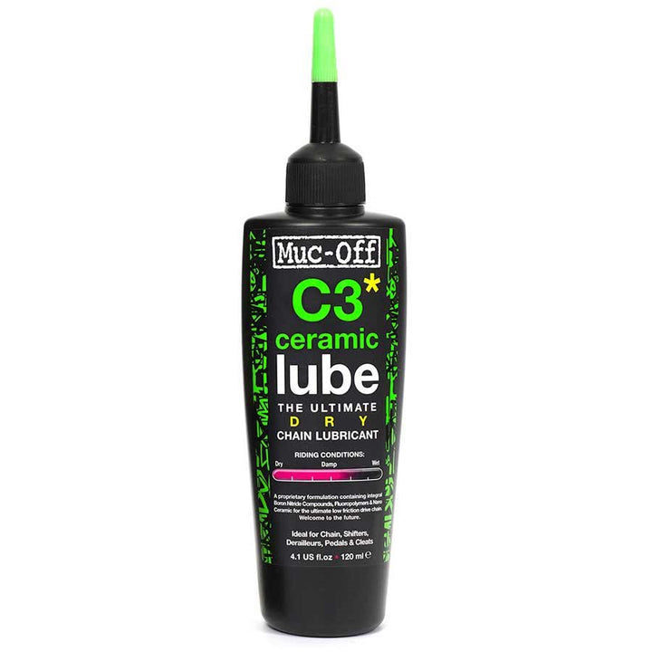 Muc-Off C3 Dry Ceramic Chain Lubricant (with UV Torch) - Muc-Off -3ride.com