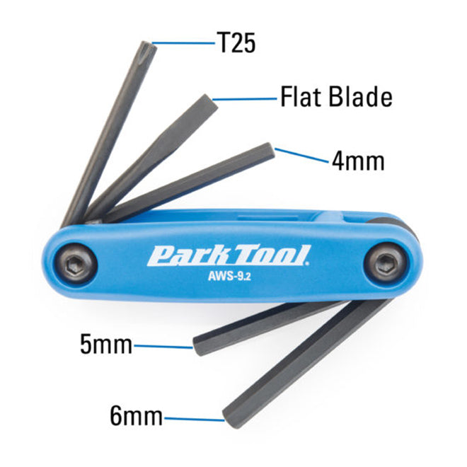 Park AWS-9.2 Folding Hex/Screwdriver Set