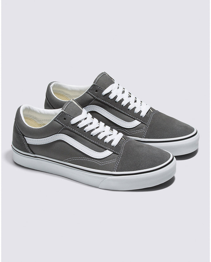 Vans Old Skool Canvas Pewter/True White (Womens) - Vans -3ride.com