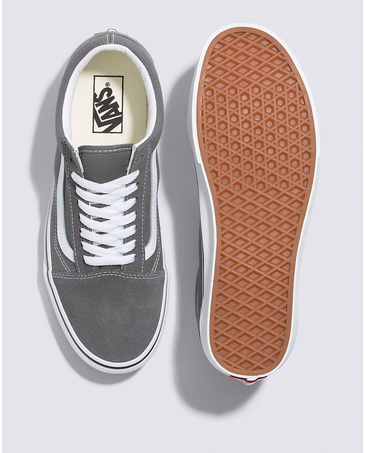 Vans Old Skool Canvas Pewter/True White (Womens) - Vans -3ride.com