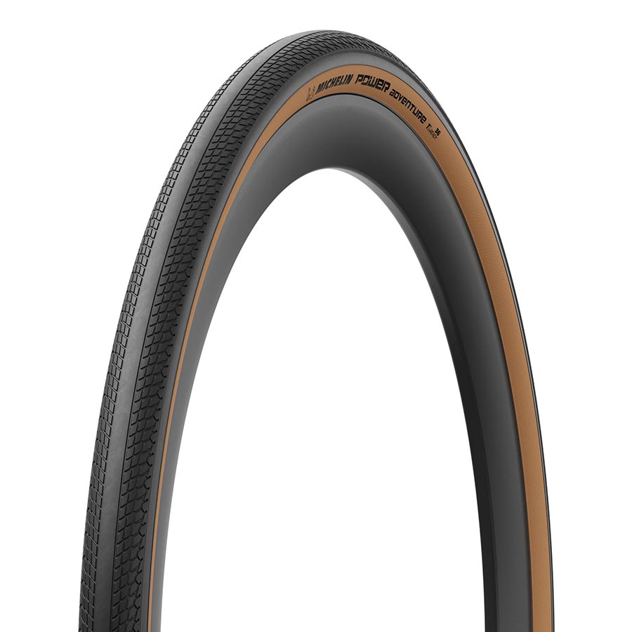 Michelin, Power Adventure Classic TS TLR, Gravel Tire, 700x30C, Folding, Tubeless Ready, GUM-X, GUM-X, 3x100TPI, Tanwall