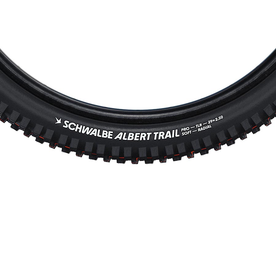 Schwalbe, Albert Trail Pro, Mountain Tire, 27.5''x2.50, Folding, Tubeless Ready, Addix Soft, Radial, 67TPI, Black