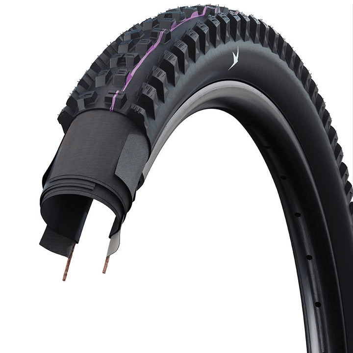 Schwalbe, Tacky Chan Gravity Pro, Mountain Tire, 29x2.40, Folding, Clincher, Ultra Soft, Gravity Pro - Diagonal, 2x67TPI, Black