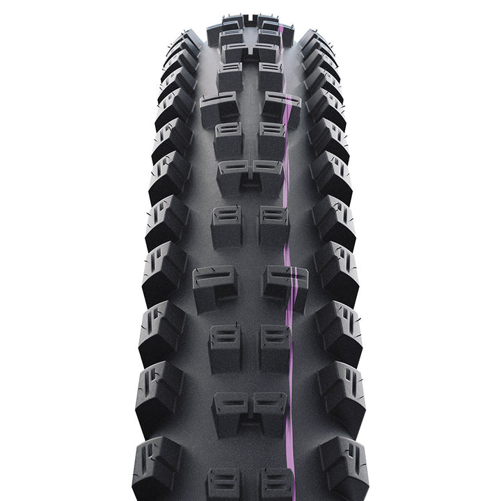 Schwalbe, Tacky Chan Trail Pro, Mountain Tire, 29x2.40, Folding, Clincher, Ultra Soft, Trail Pro - Diagonal, 67TPI, Black