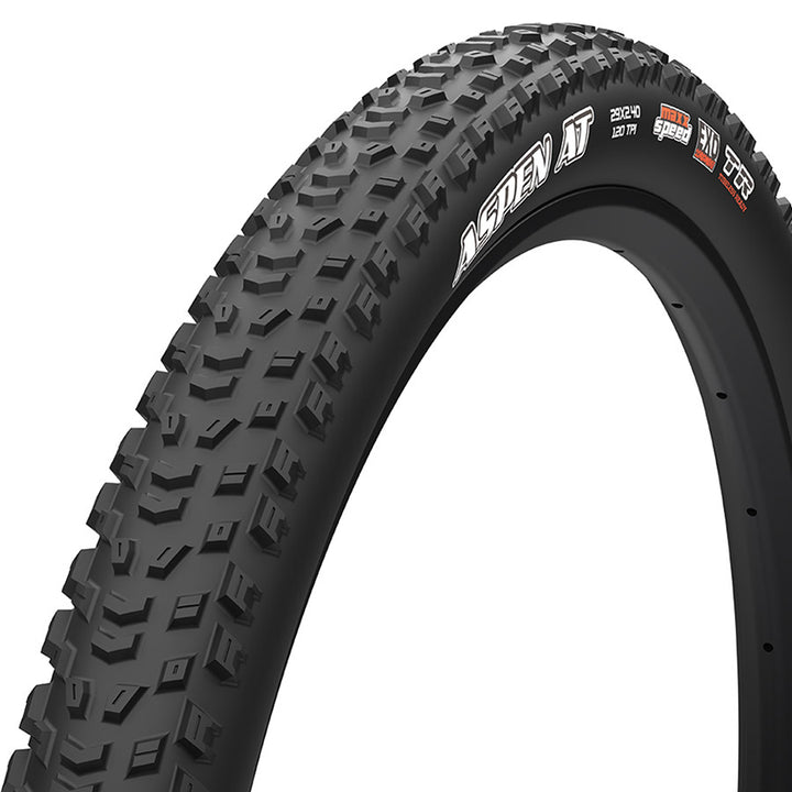 Maxxis, Aspen AT, Mountain Tire, 29''x2.40, Folding, Tubeless Ready, MaxxSpeed, EXO, Black