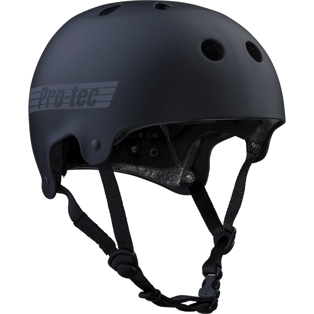 Protec Old School Helmet (Certified) MATTE BLACK - Protec -3ride.com