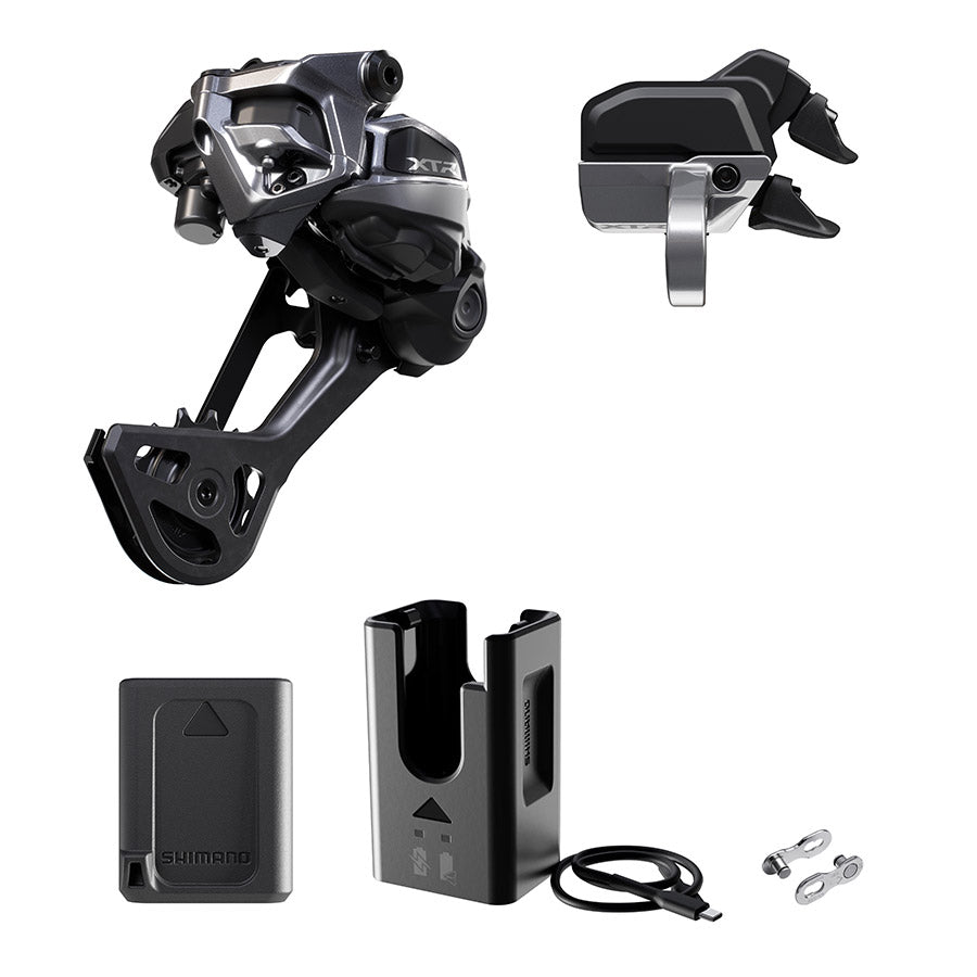 Shimano, XTR Di2 RD-M9250 Kit, Rear Derailleur, Speed: 12, Cage: SGS, Black, clamp band, IGPM9250UPG01