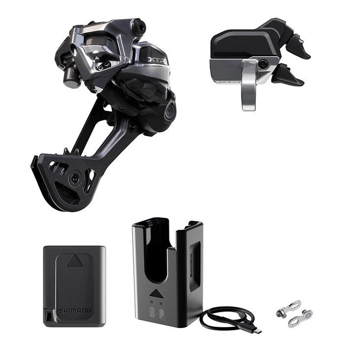 Shimano, XTR Di2 RD-M9250 Kit, Rear Derailleur, Speed: 12, Cage: SGS, Black, clamp band, IGPM9250UPG01