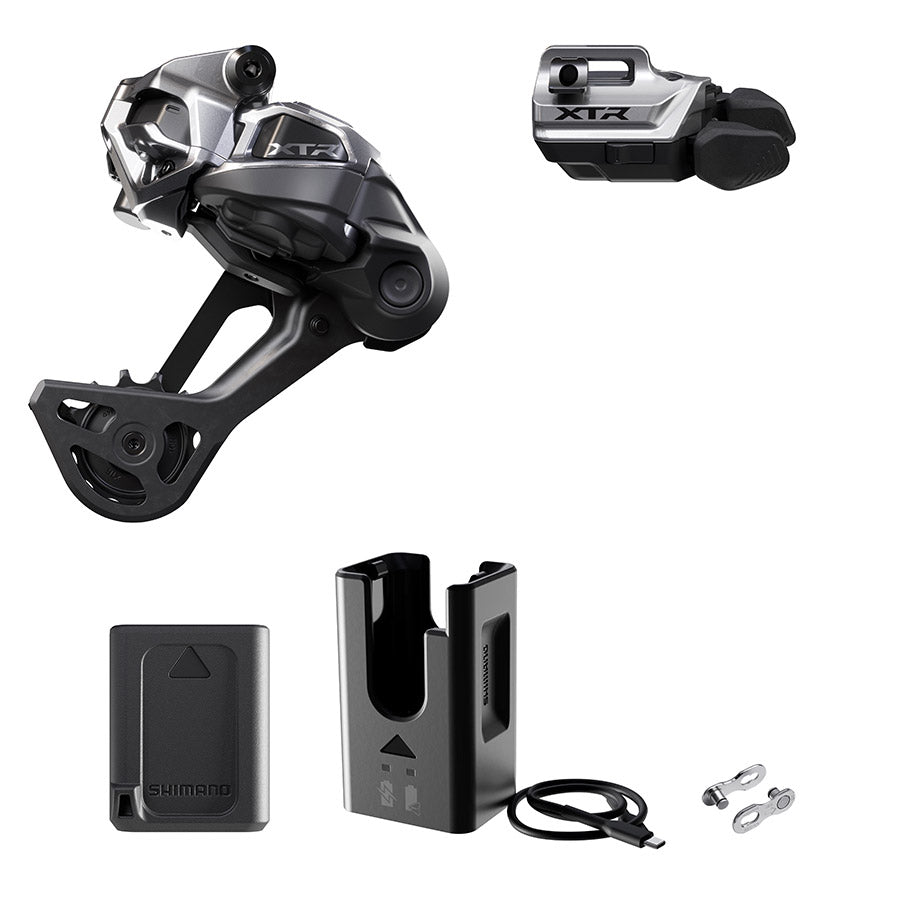 Shimano, XTR Di2 RD-M9250 Kit, Rear Derailleur, Speed: 12, Cage: SGS, Black, clamp band, IGPM9250UPG01