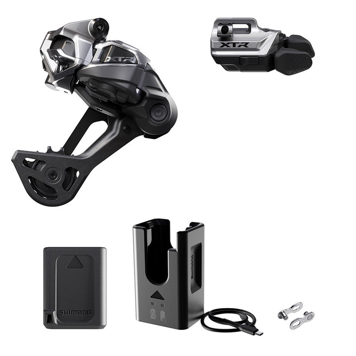 Shimano, XTR Di2 RD-M9250 Kit, Rear Derailleur, Speed: 12, Cage: SGS, Black, clamp band, IGPM9250UPG01