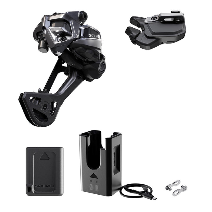 Shimano, XTR Di2 RD-M9250 Kit, Rear Derailleur, Speed: 12, Cage: SGS, Black, clamp band, IGPM9250UPG01