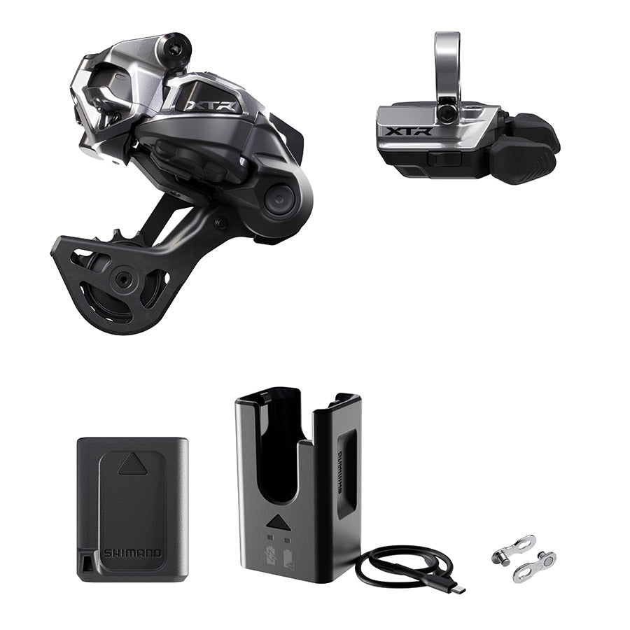 Shimano, XTR Di2 RD-M9250 Kit, Rear Derailleur, Speed: 12, Cage: SGS, Black, clamp band, IGPM9250UPG01