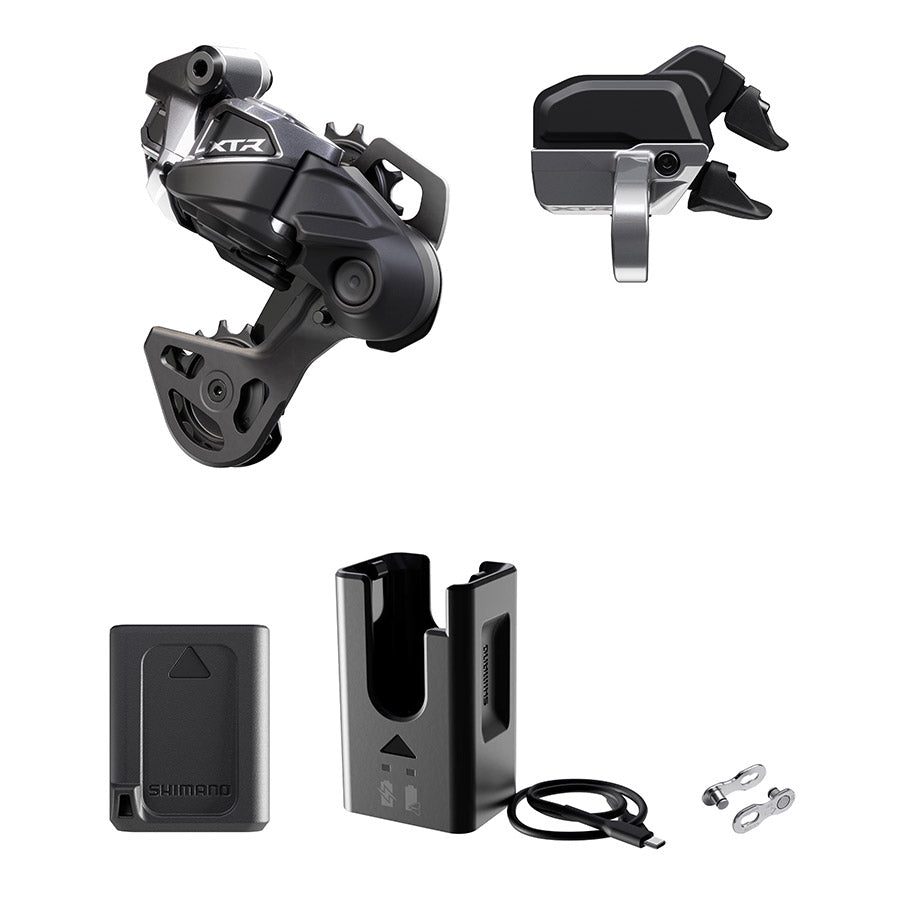Shimano, XTR Di2 RD-M9250 Kit, Rear Derailleur, Speed: 12, Cage: SGS, Black, clamp band, IGPM9250UPG01