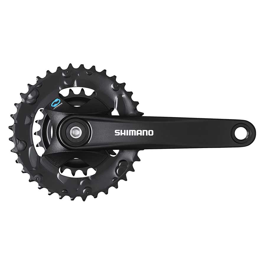 Shimano, FC-M315-2, Crankset, Speed: 7/8, BCD: Rivets, 22/36, Square, 175mm, Black, MTB