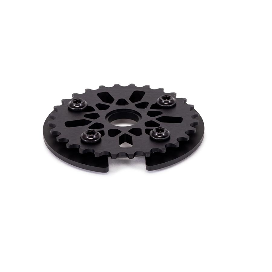 We The People, Pathfinder Guard Combo, Chainring, Teeth: 25, 6061-T6 Aluminum, Black, Set