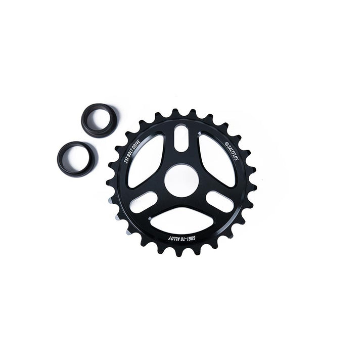 Salt Plus, Trident, Chainring, Teeth: 25, 6061-T6 Aluminum, Black