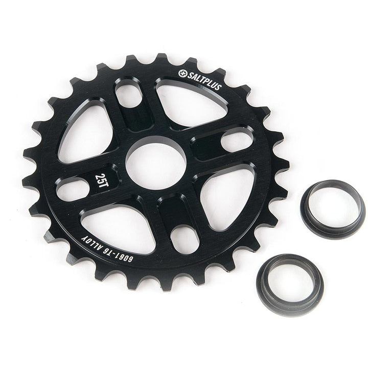 Salt Plus, Manta, Chainring, Teeth: 25, 6061-T6 Aluminum, Black