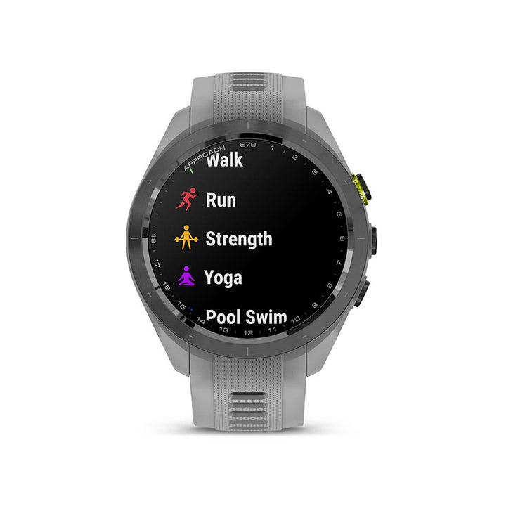 Garmin, Approach S70S, Watch, Watch Color: Grey, Wristband: Grey - Silicone