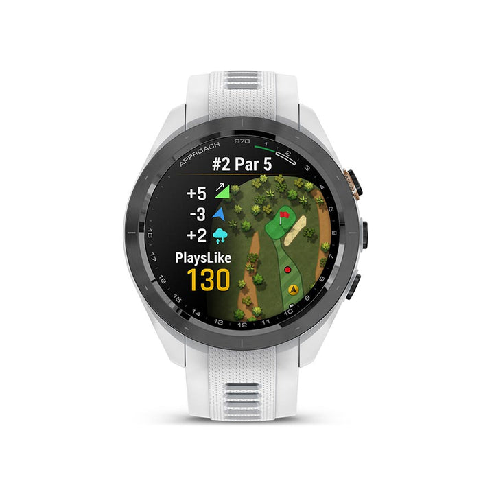 Garmin, Approach S70S, Watch, Watch Color: Grey, Wristband: Grey - Silicone