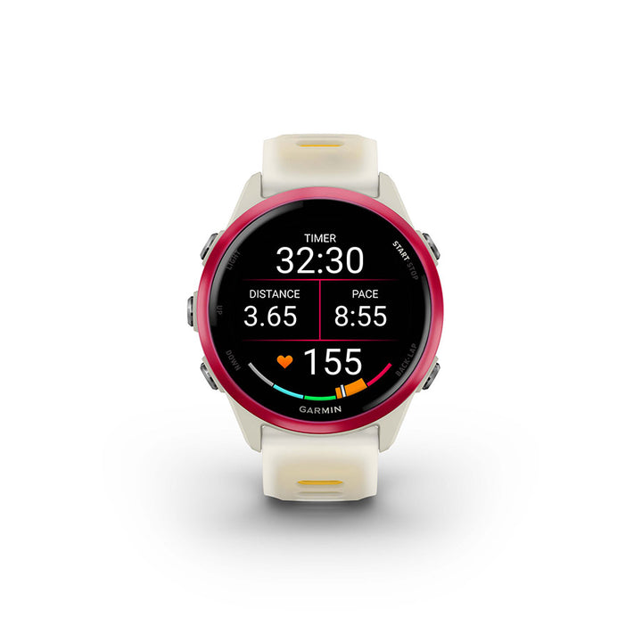 Garmin, Forerunner 570 42mm, Watch, Watch Color: Slate Grey, Wristband: Translucent Black/Black - Silicone