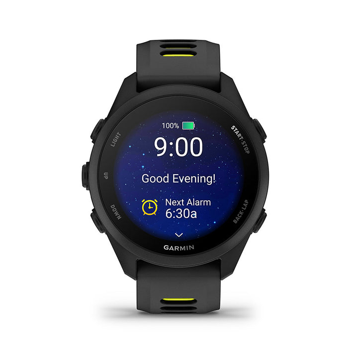Garmin, Forerunner 170, Watch, Watch Color: Black, Wristband: Black/Amp Yellow - Silicone