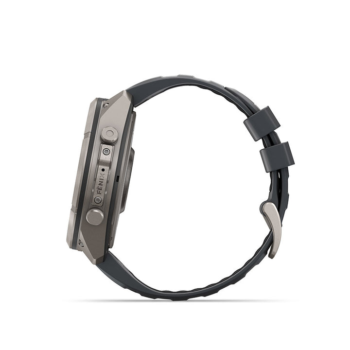 Garmin, fenix 9 Pro inReach 51mm, Watch, Watch Color: Titanium, Wristband: Autumn Orange / Spark Orange - Silicone