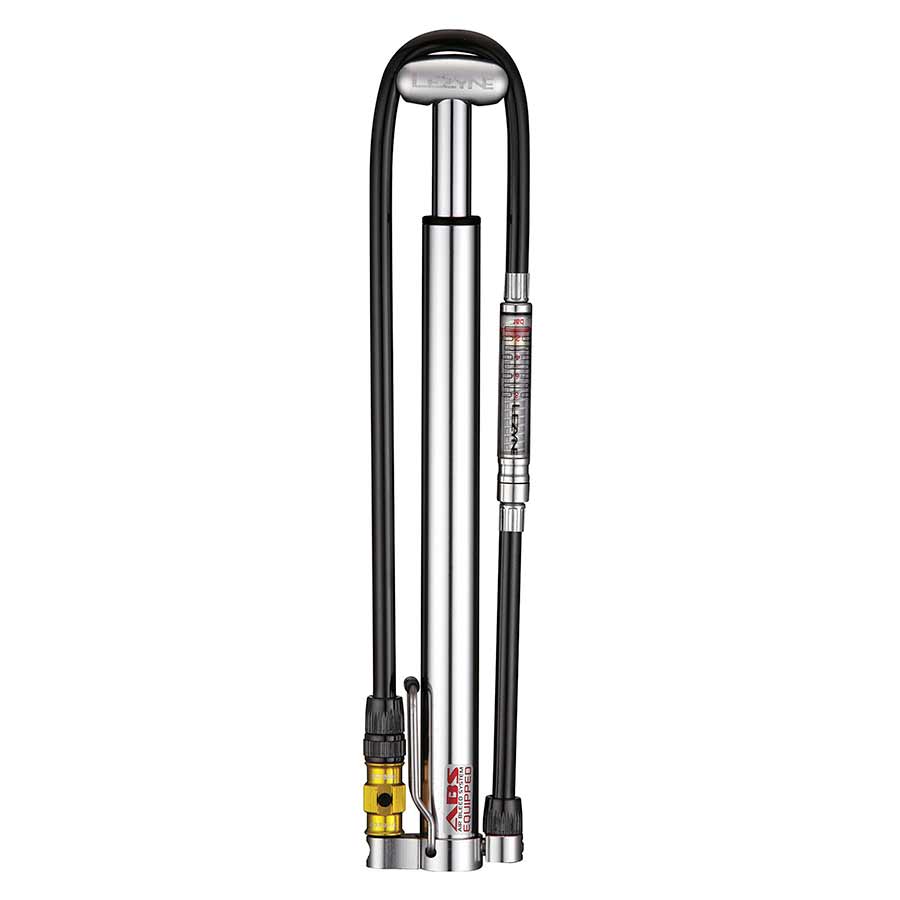 Lezyne, Micro Floor Drive HPG, Pump, ABS flip chuck, 160psi, Silver, With Gauge