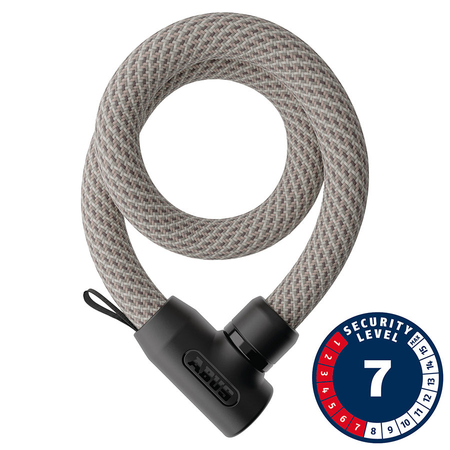 Abus, Yarnit 4004K, Chain Lock, Key, 4mm, 110cm, 3.6', Black