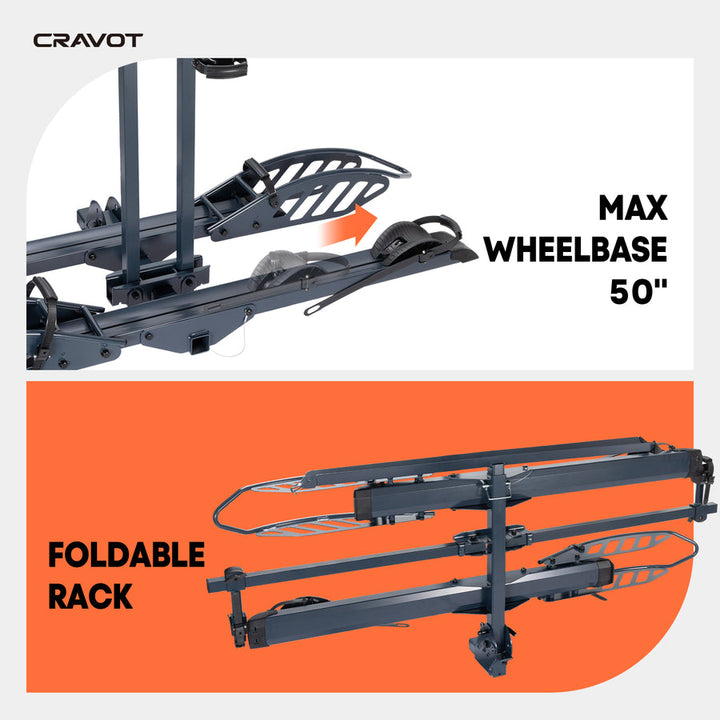 Cravot CyberRack E2 Hitch E-Bike Rack +Ramp