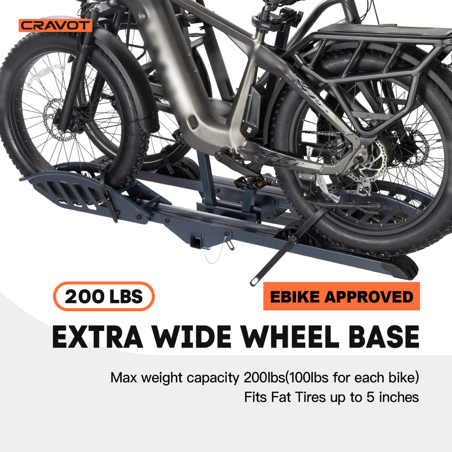 Cravot CyberRack E2 Hitch E-Bike Rack +Ramp