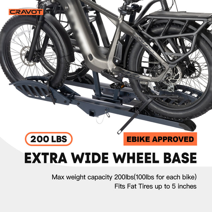 Cravot CyberRack E2 Hitch E-Bike Rack +Ramp