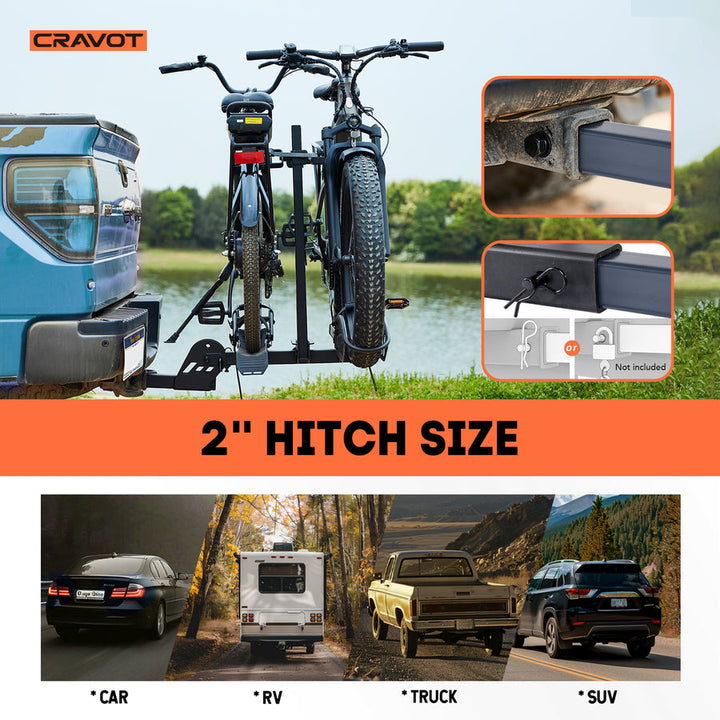 Cravot CyberRack E2 Hitch E-Bike Rack +Ramp