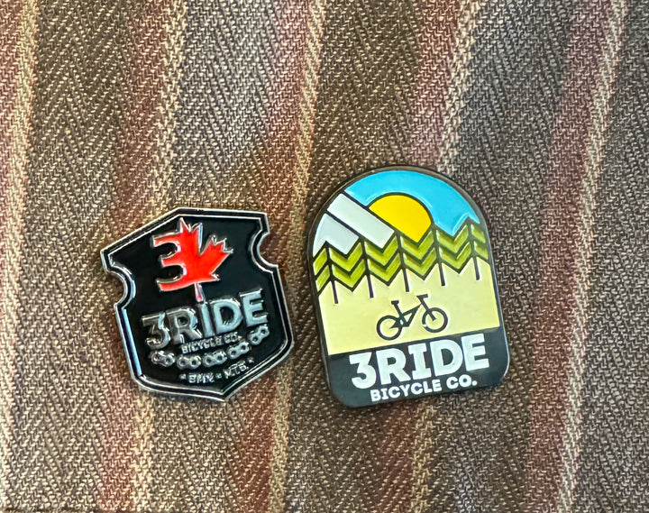 3ride Logo Pins