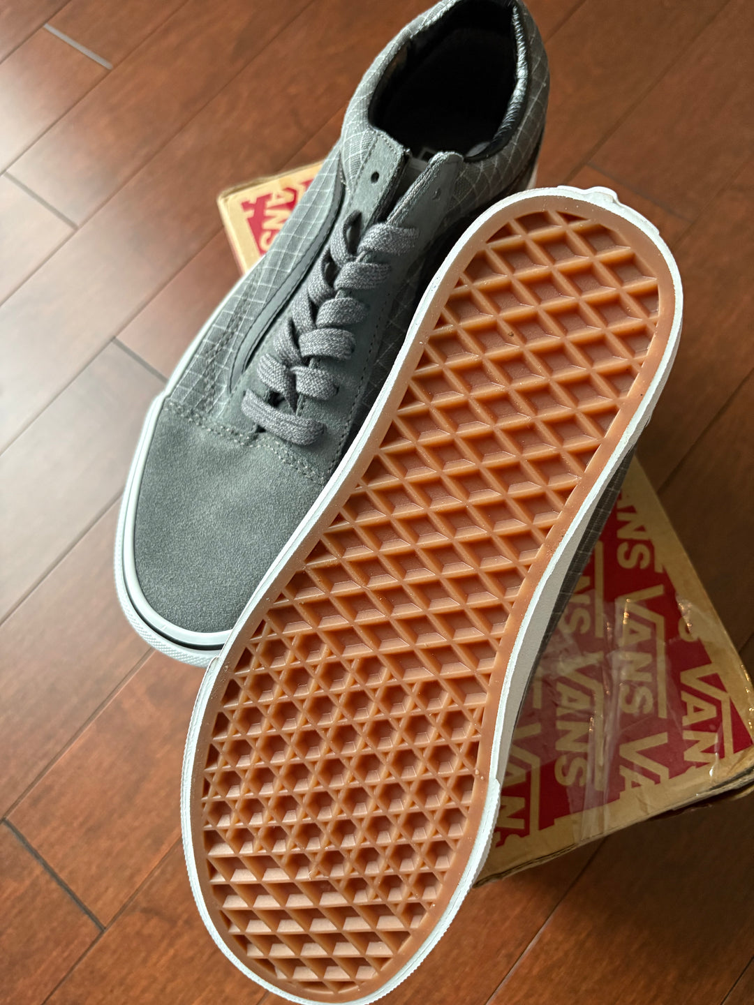 Vans Old Skool Canvas Pewter/True White (Womens)