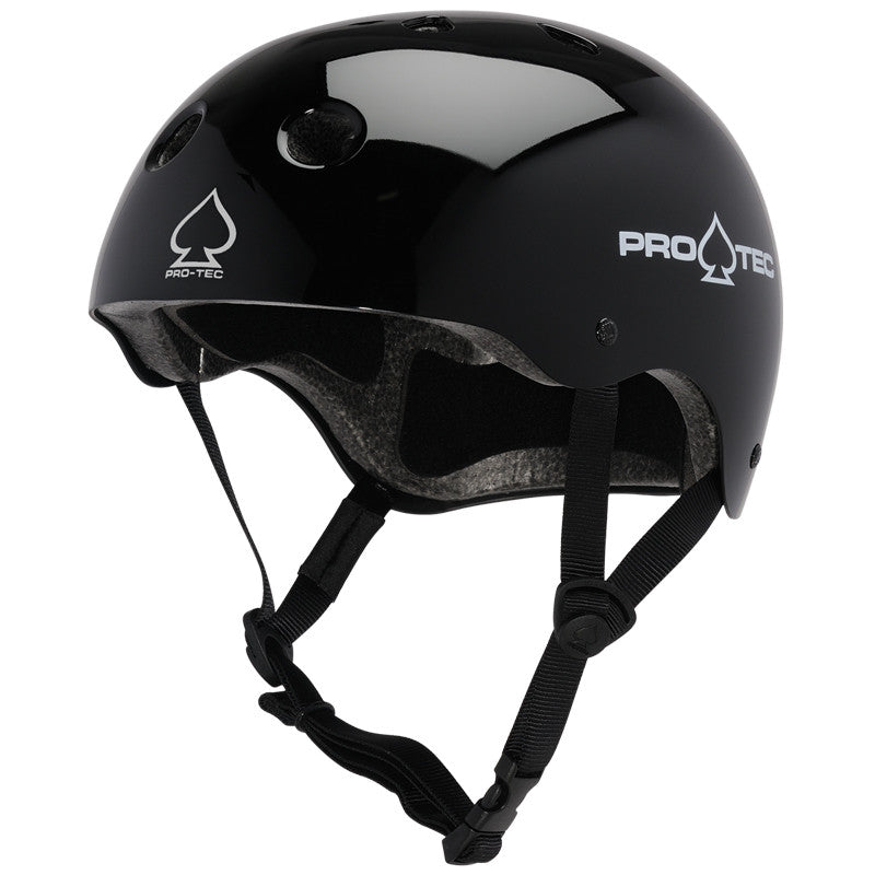Protec Classic Helmet (CERTIFIED) Gloss Black - Protec -3ride.com